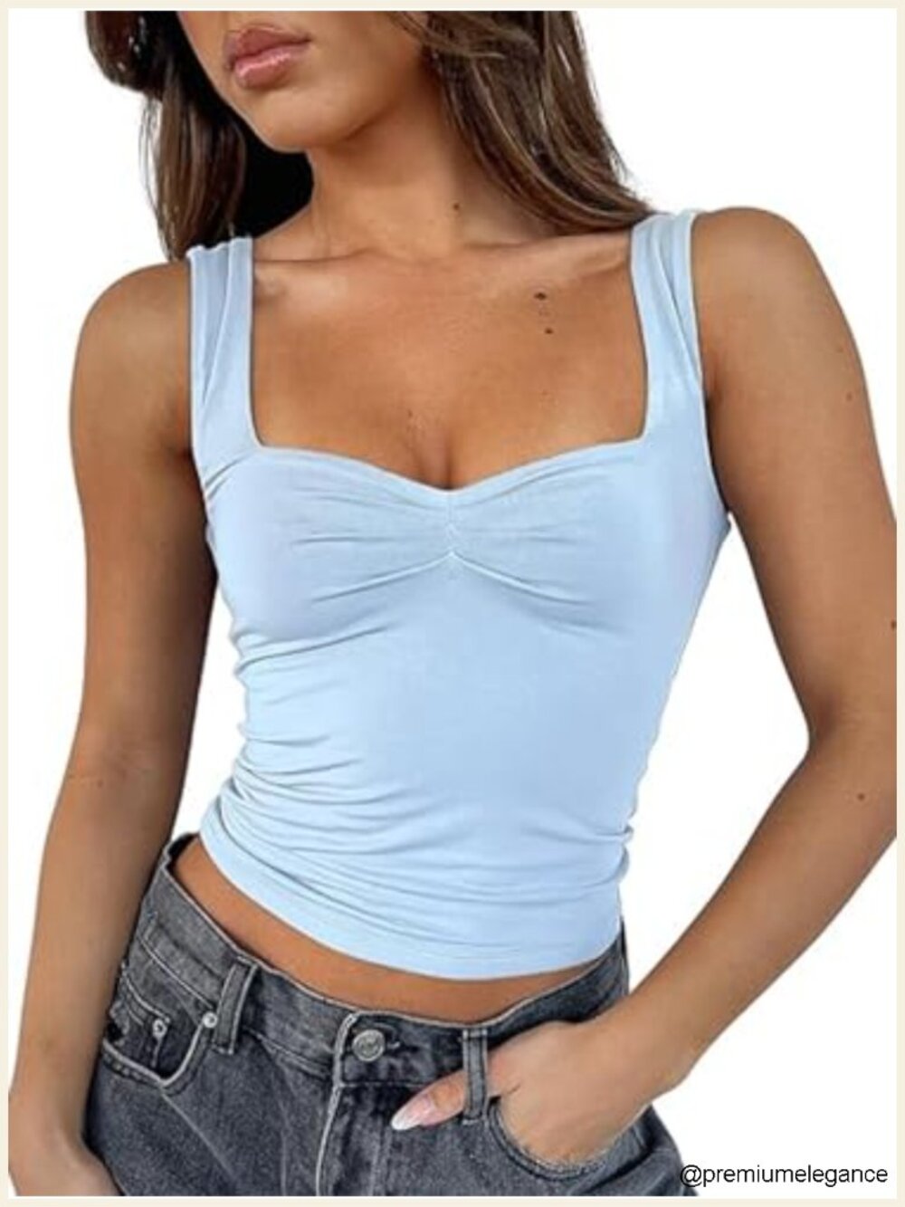 Women Sleeveless Backless Crop Top Ruched Tank Y2K Summer Going Out